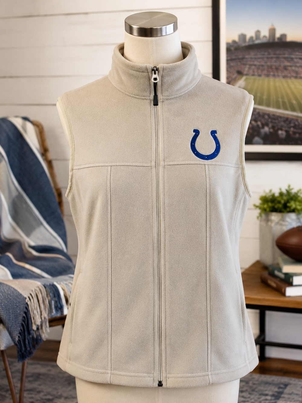North End Indianapolis Colts NWT Fleece Vest Medium